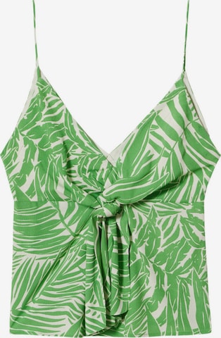 MANGO Top 'EMMA' in Groen: voorkant