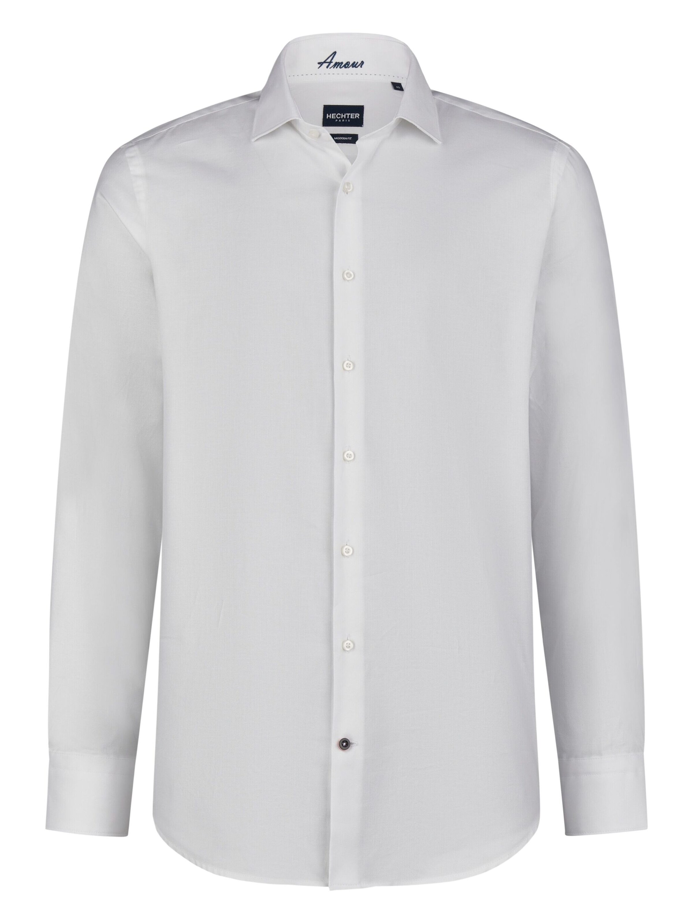 Chemise HECHTER PARIS en blanc : devant