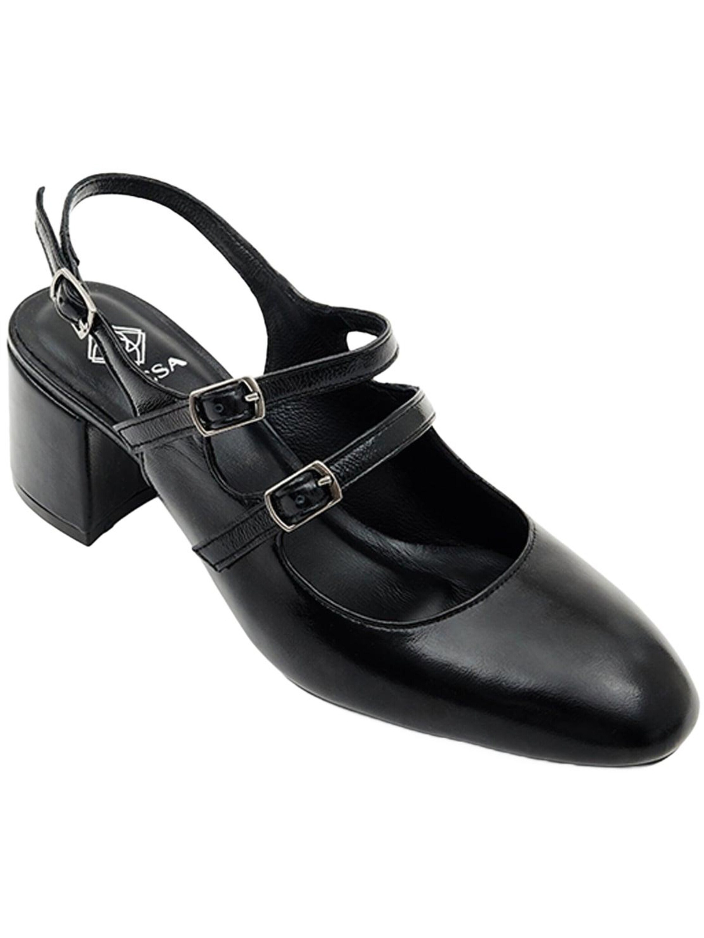 Escarpins à bride arrière 'Schuhe mit Blockabsatz' Desa en noir