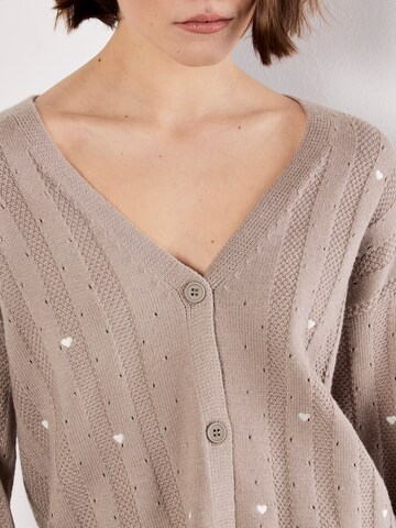 Cardigan Apricot en marron