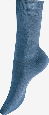 Hudson Socken 'Relax Cotton' in Blau: Vorderseite