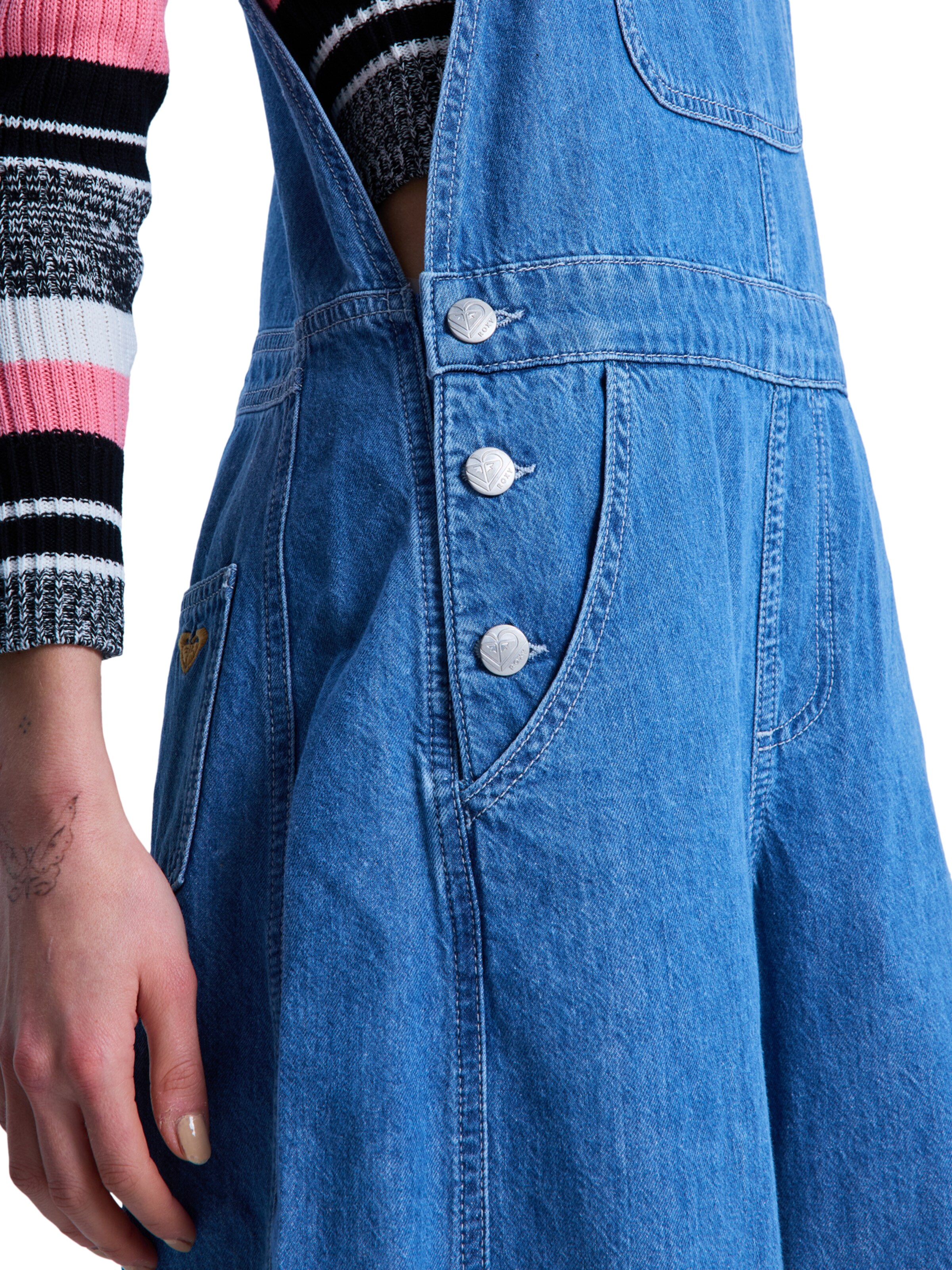 ROXY Barrel Overalls 'Wild Heart' in Blue