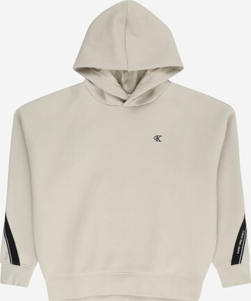 Calvin Klein Jeans Sweatshirt in Grijs: voorkant