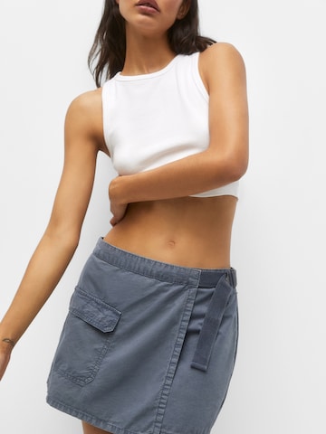 Pull&Bear Sukně – modrá