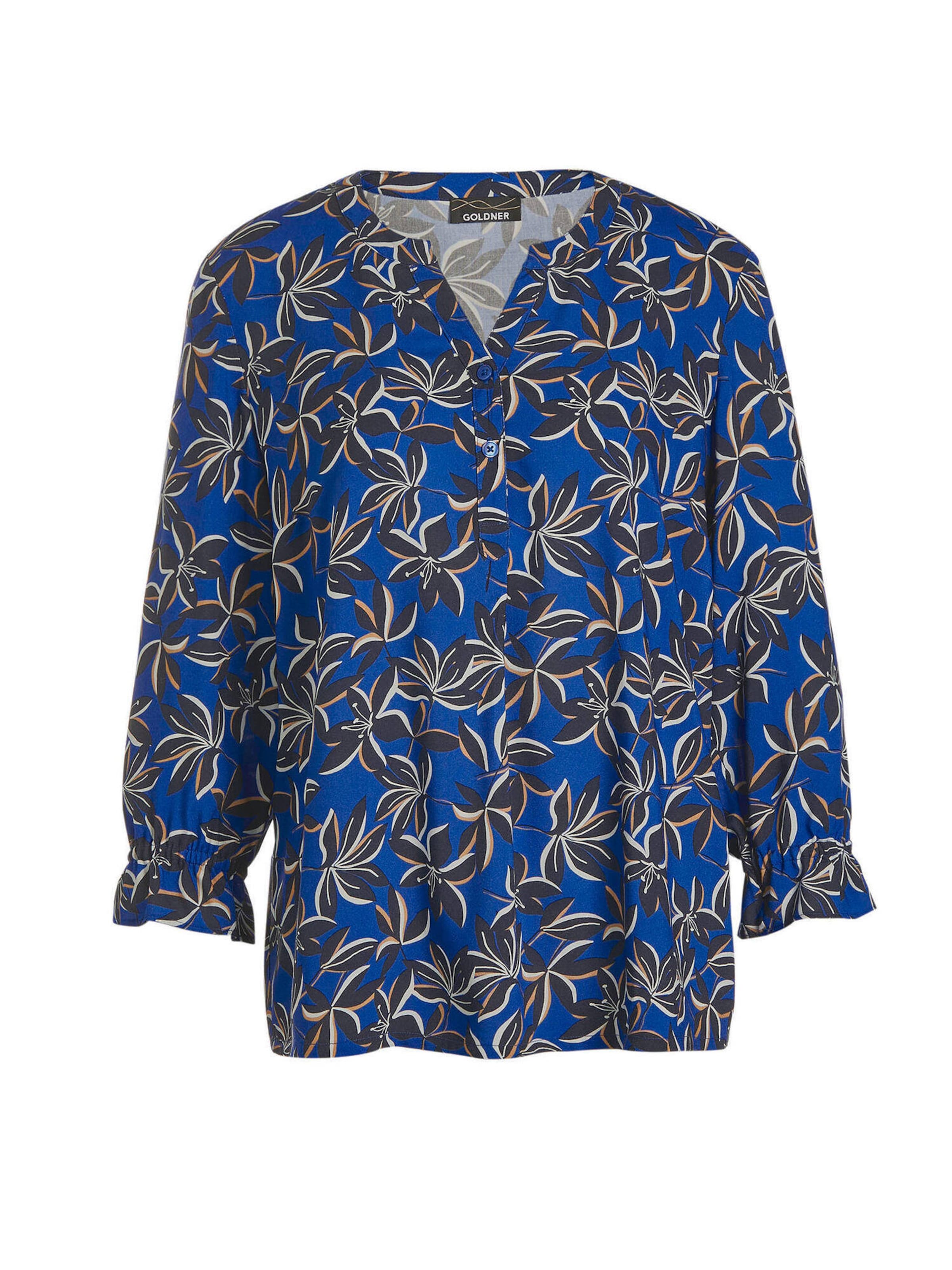 Goldner Blouse in Beige / Royal blue / Orange / Black, Item view