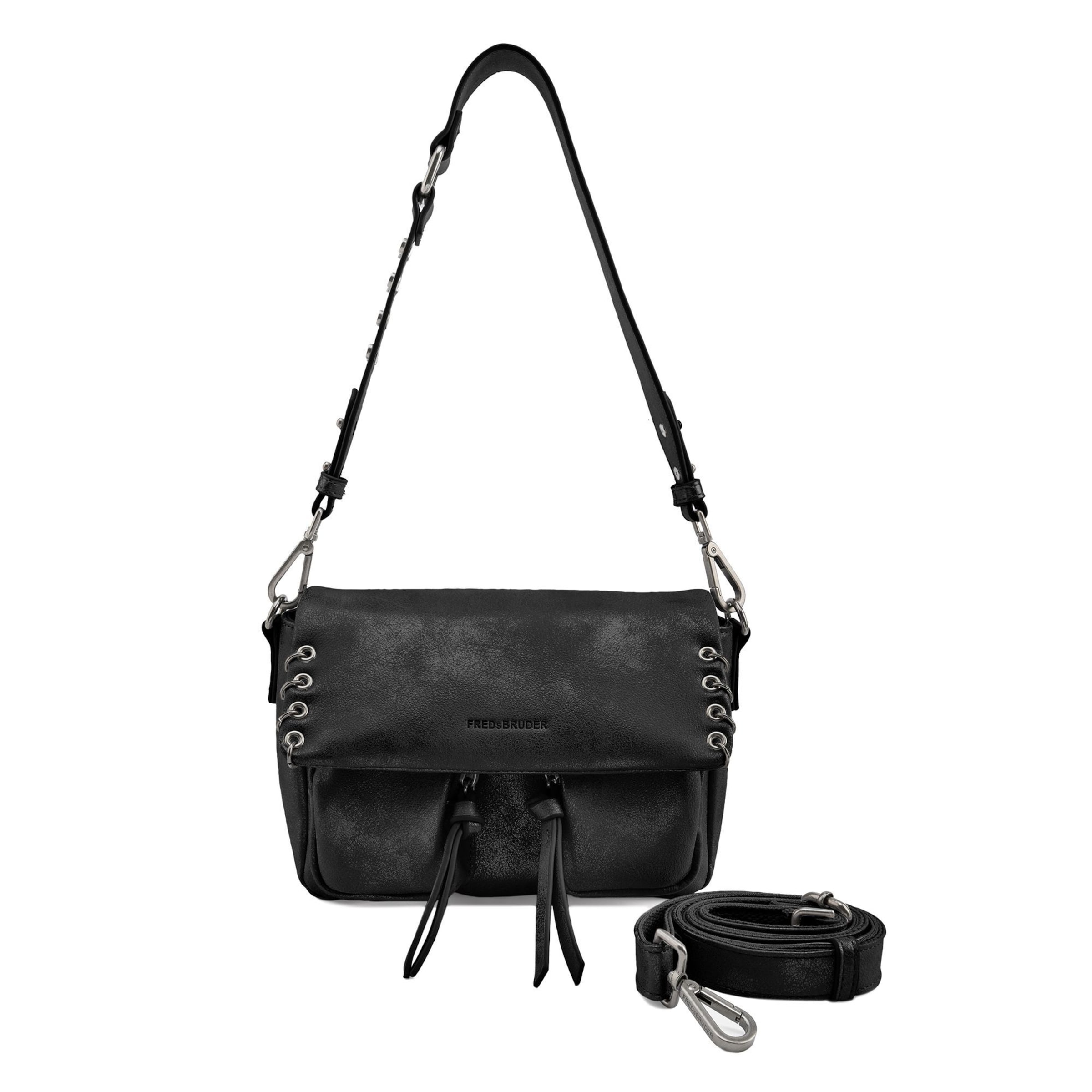 FREDsBRUDER Shoulder bag 'Rebel At Heart' in Black: front