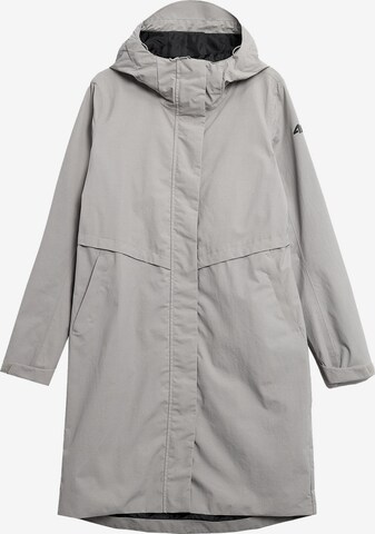 4F Outdoorový kabát – šedá: přední strana