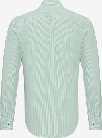 DENIM CULTURE Regular fit Button Up Shirt 'Dexter' in Green