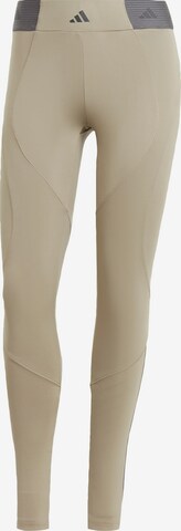 Skinny Pantalon de sport 'Hyperglam' ADIDAS PERFORMANCE en vert : devant