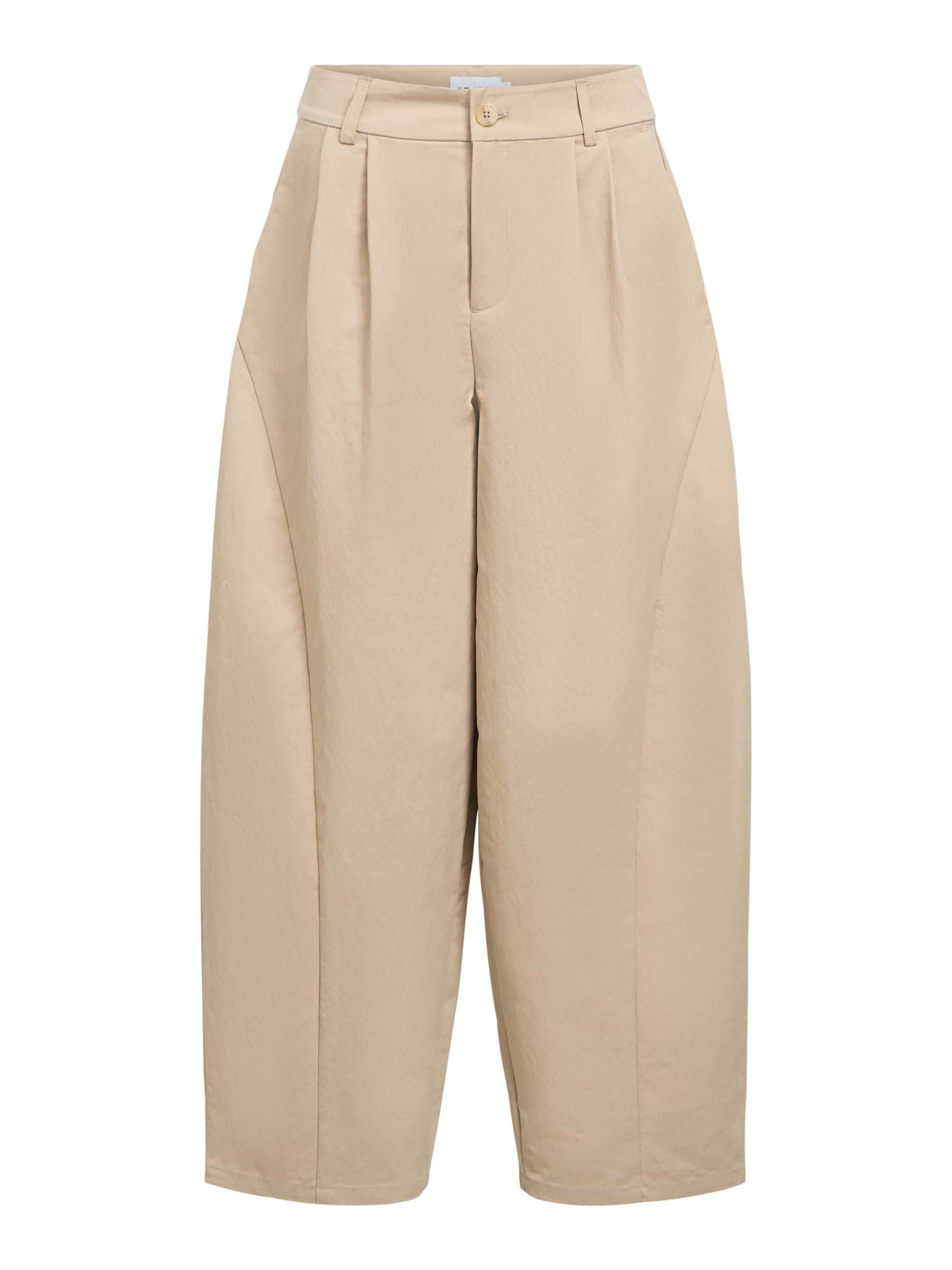 OBJECT Pleat-Front Pants in Beige, Item view