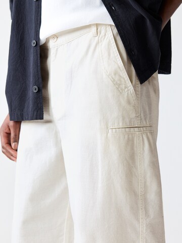 Pull&Bear Baggy Broek in Wit