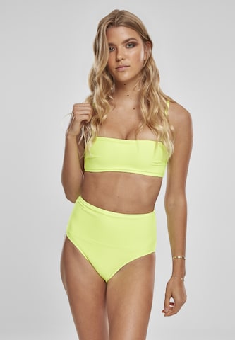 Bandeau Bikini Urban Classics en vert : devant