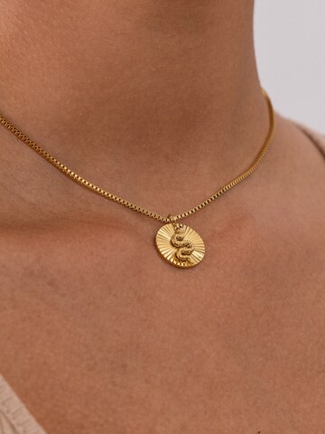 PURELEI Kette 'Snake Coin' in Gold