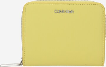 Porte-monnaies Calvin Klein en jaune : devant