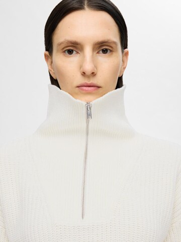 SELECTED FEMME Pulover 'Bloomie' | bela barva