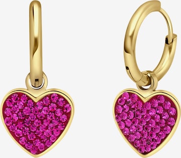 Lucardi Earrings in Gold: front