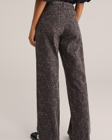 WE Fashion Wide leg Τζιν σε καφέ