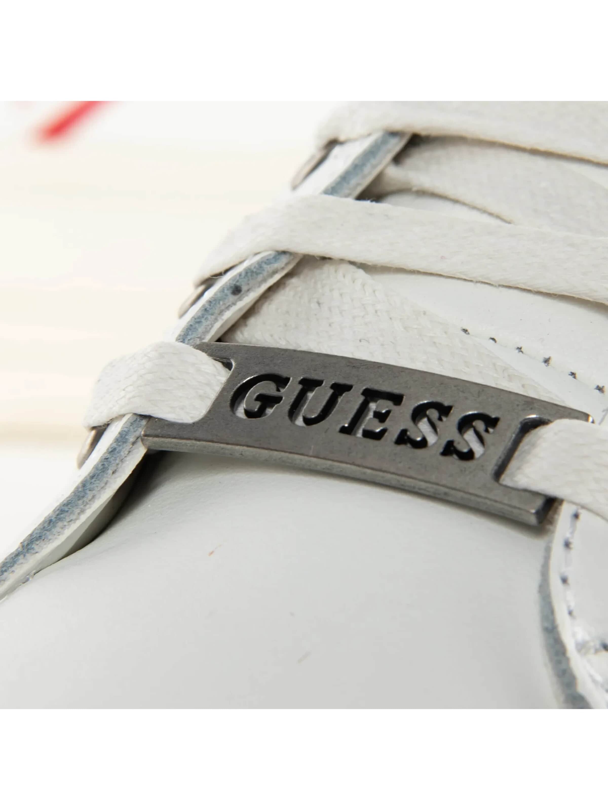 GUESS - Zapatos con cordón 'Red logo triangle' en blanco