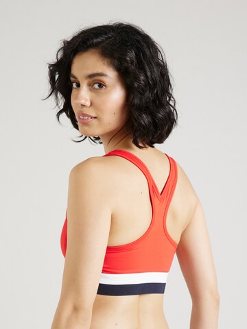 TOMMY HILFIGER Bustier Sport-BH in Rot