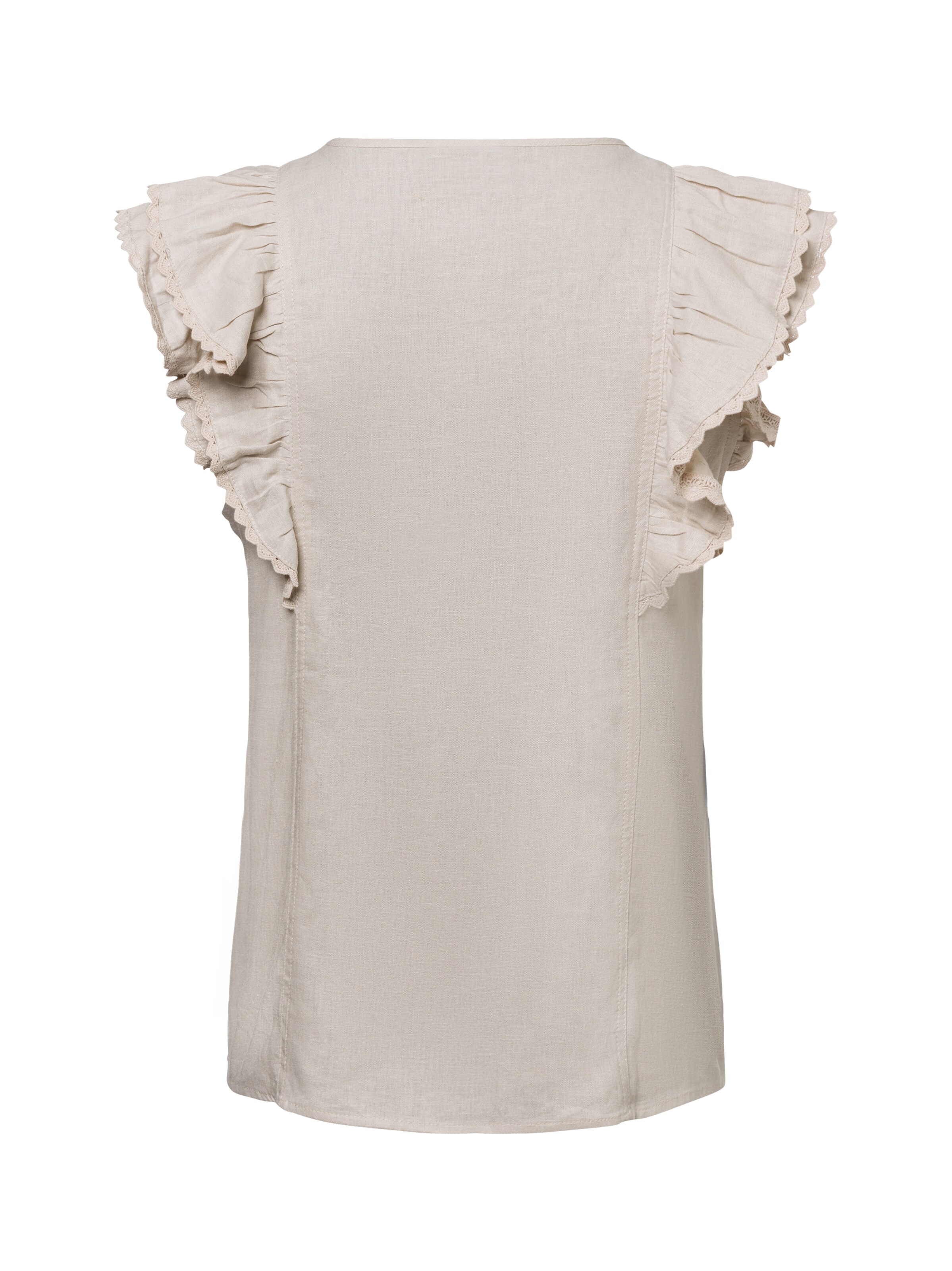 NÜMPH Blusentop 'Yngva' in Beige