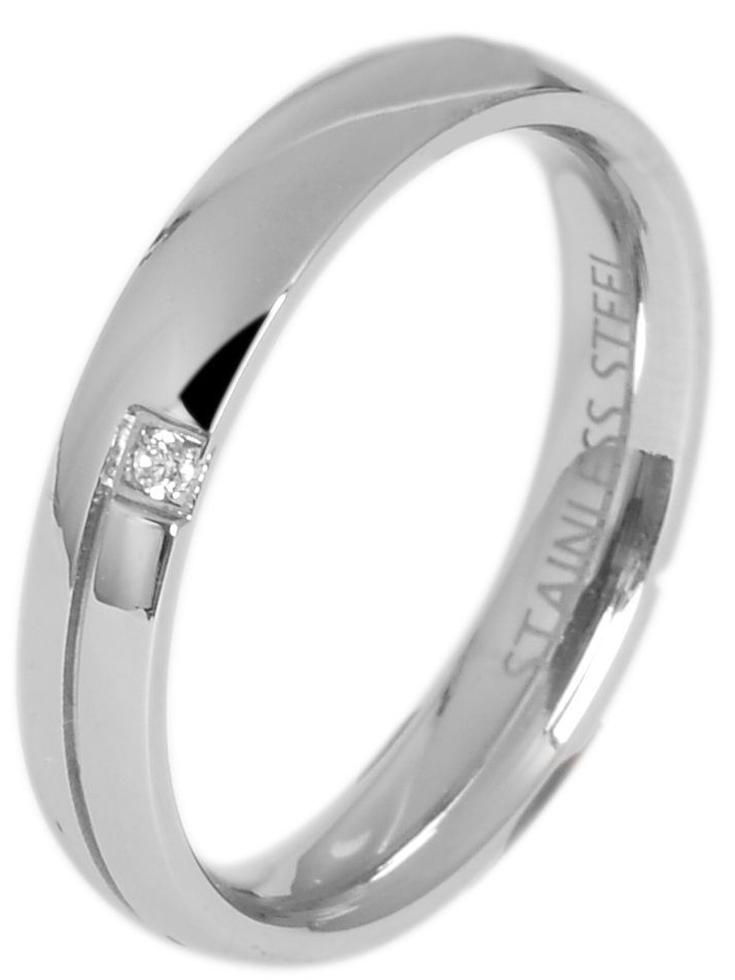 Akzent Ring 'Classic Choice, silberfarbig, langlebig' in Silver: front