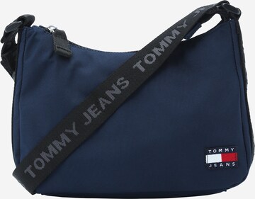 zils Tommy Jeans Pleca soma 'Essential Daily': no priekšpuses