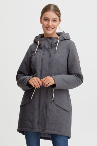Oxmo Between-Seasons Parka 'Melly' in Grey: front