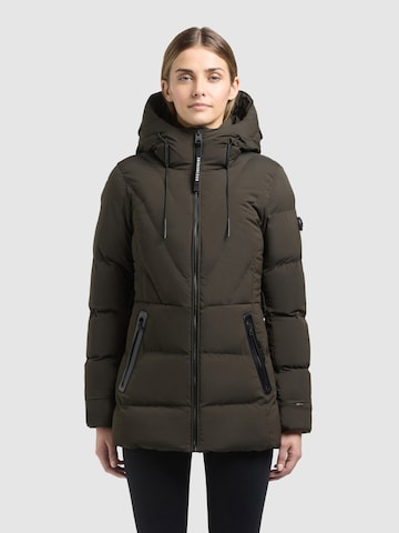 khujo Winter Jacket 'Rabb2' in Green: front