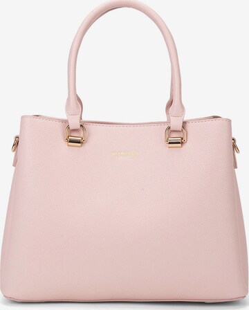 Borsa a mano 'Borsa a Mano Vegan Leather Diana & Co Firenze - Zip e Tracolla Rimovibile' di Diana&Co. in rosa: frontale