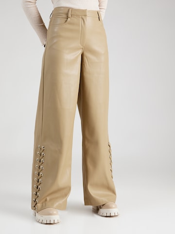 2NDDAY Wide leg Pants 'Edition Hero' in Beige: front