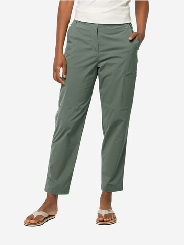 Regular Pantalon outdoor 'Wanderthirst' JACK WOLFSKIN en vert : devant