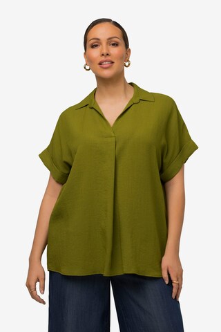 Camicia da donna di Ulla Popken in verde: frontale