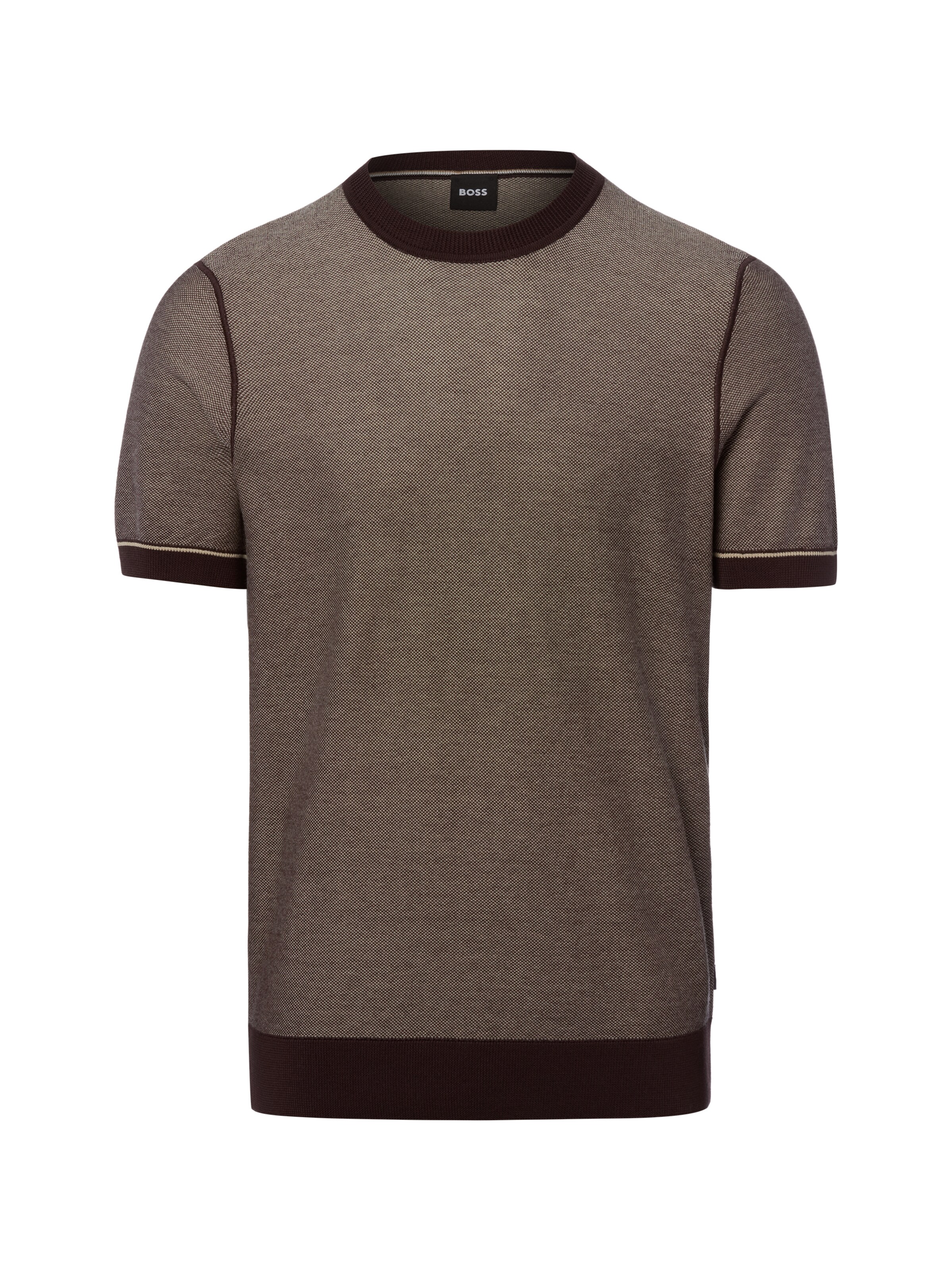Pull-over ' Nalon ' BOSS en marron : devant