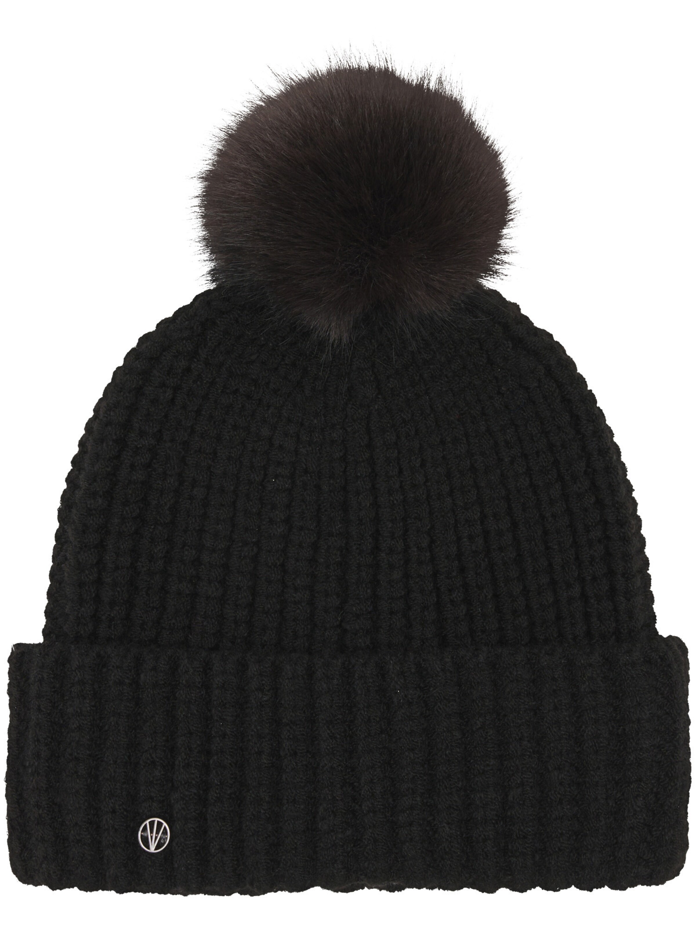 LOEVENICH Beanie in Black: front