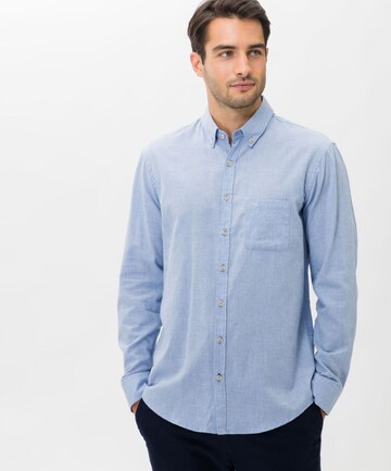 BRAX Regular fit Button Up Shirt 'DANIEL' in Blue: front