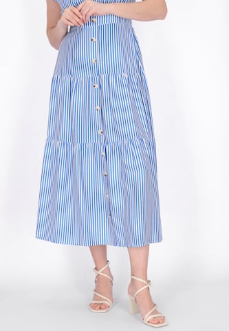 Jupe Usha en bleu : devant