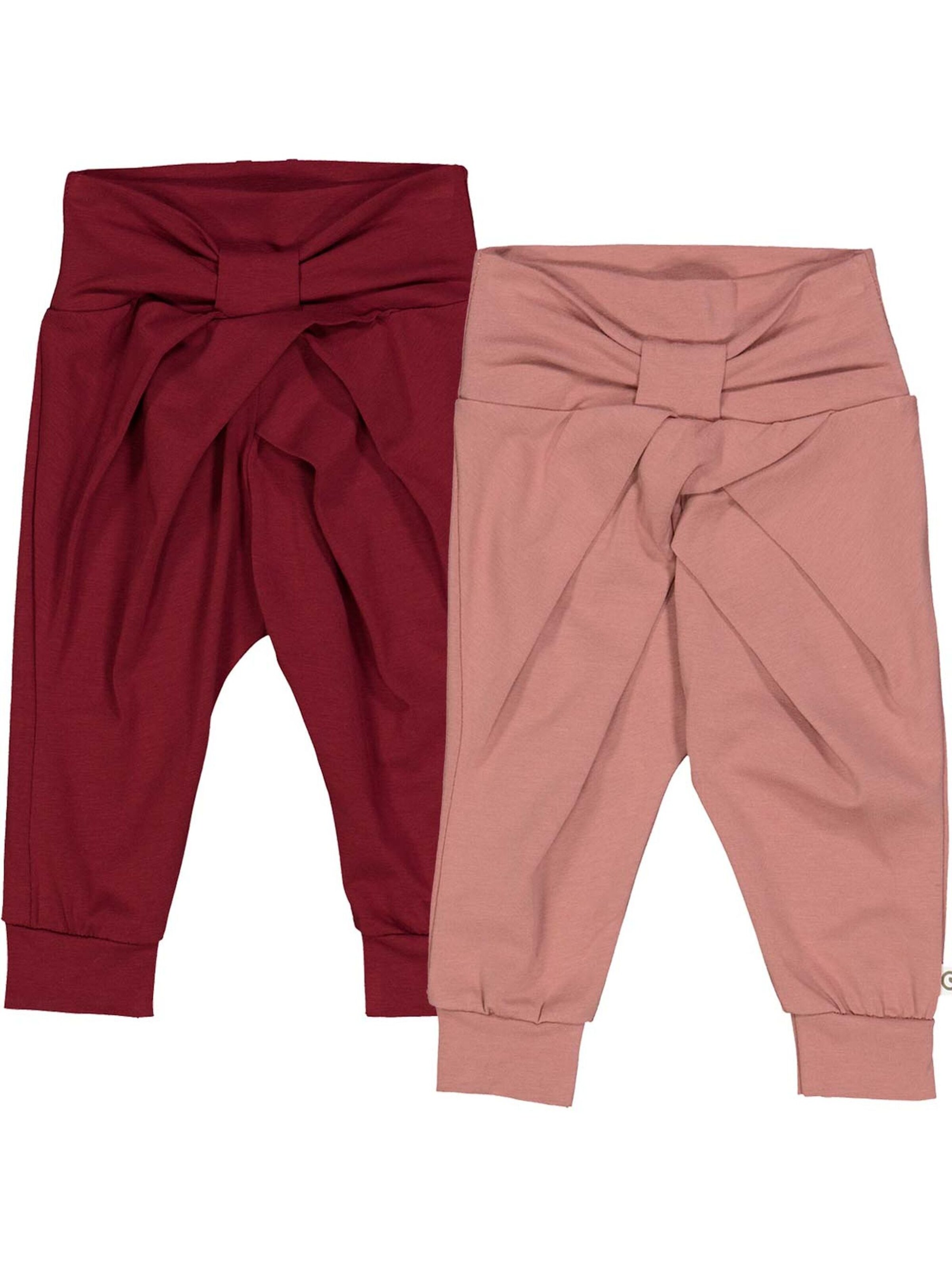 Loosefit Pantaloni di Müsli by GREEN COTTON in rosa: frontale