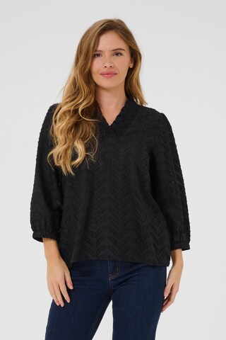Kaffe Bluse 'Victoria' in Schwarz: Vorderseite