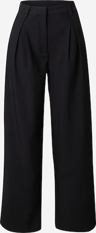 Wide leg Pantaloni con pieghe 'Zia' di WEEKDAY in nero: frontale