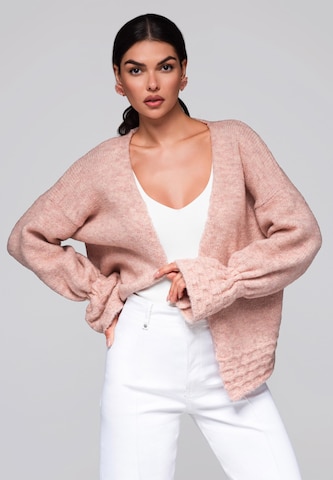 Ombre Knit cardigan in Pink