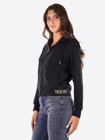 Yes Zee Sweatjacke 'F001SK00801' in Schwarz
