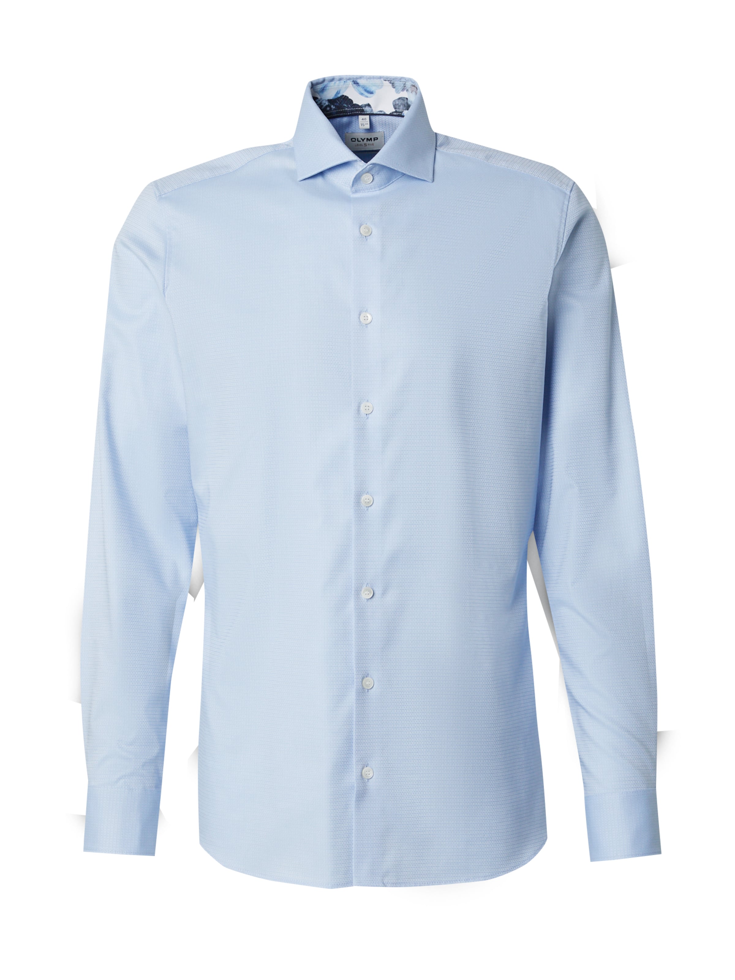 OLYMP Slim fit Poslovna srajca | modra barva: sprednja stran