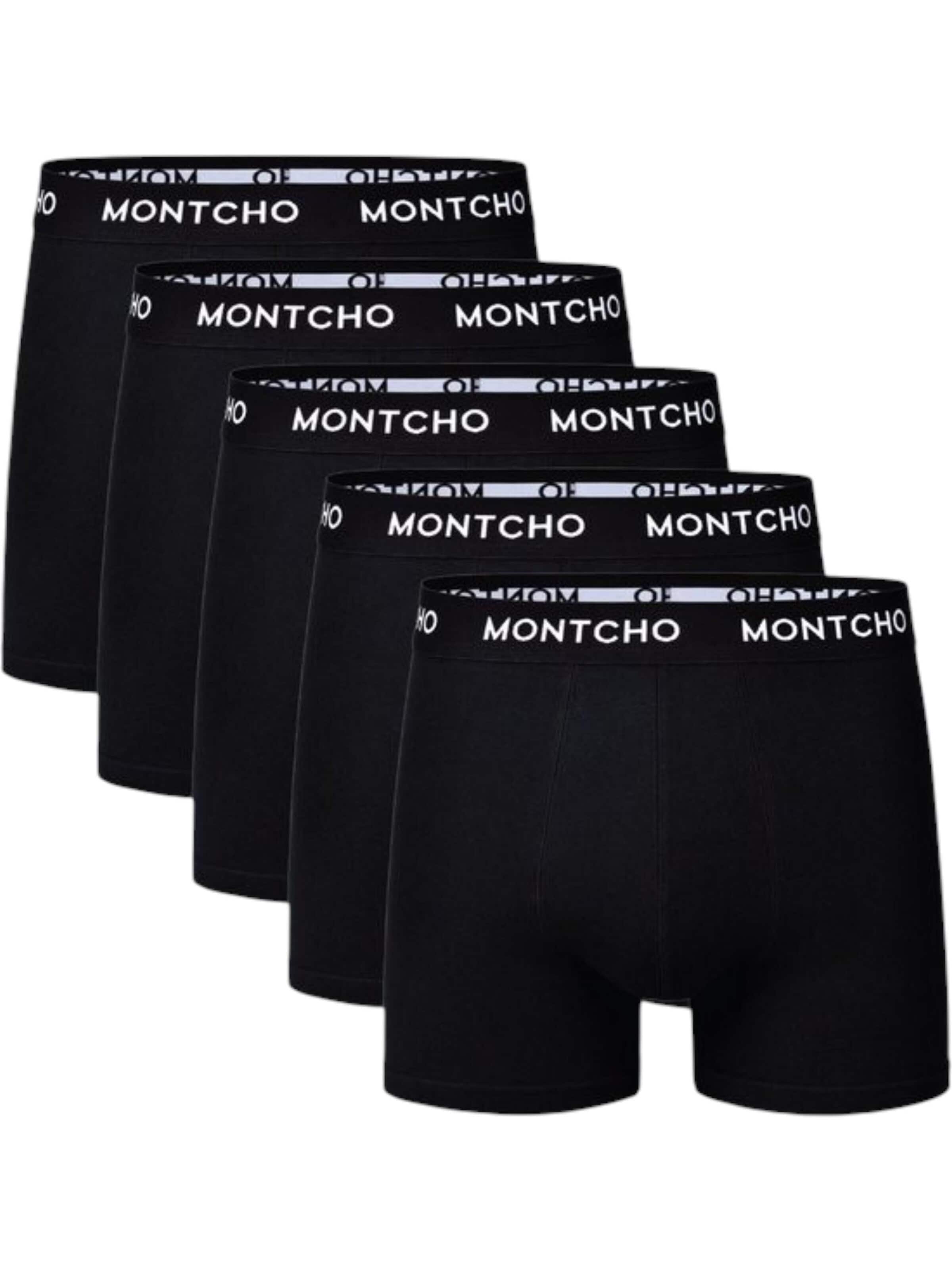 Montcho Boxershorts 'Essence'‌‌‌‌‌‌‌ in Schwarz: Vorderseite