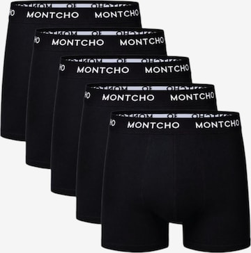 Montcho Boxershorts 'Essence' in Schwarz: Vorderseite