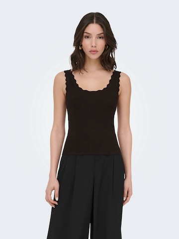 JDY Knitted top 'JDYNANNA' in Brown: front