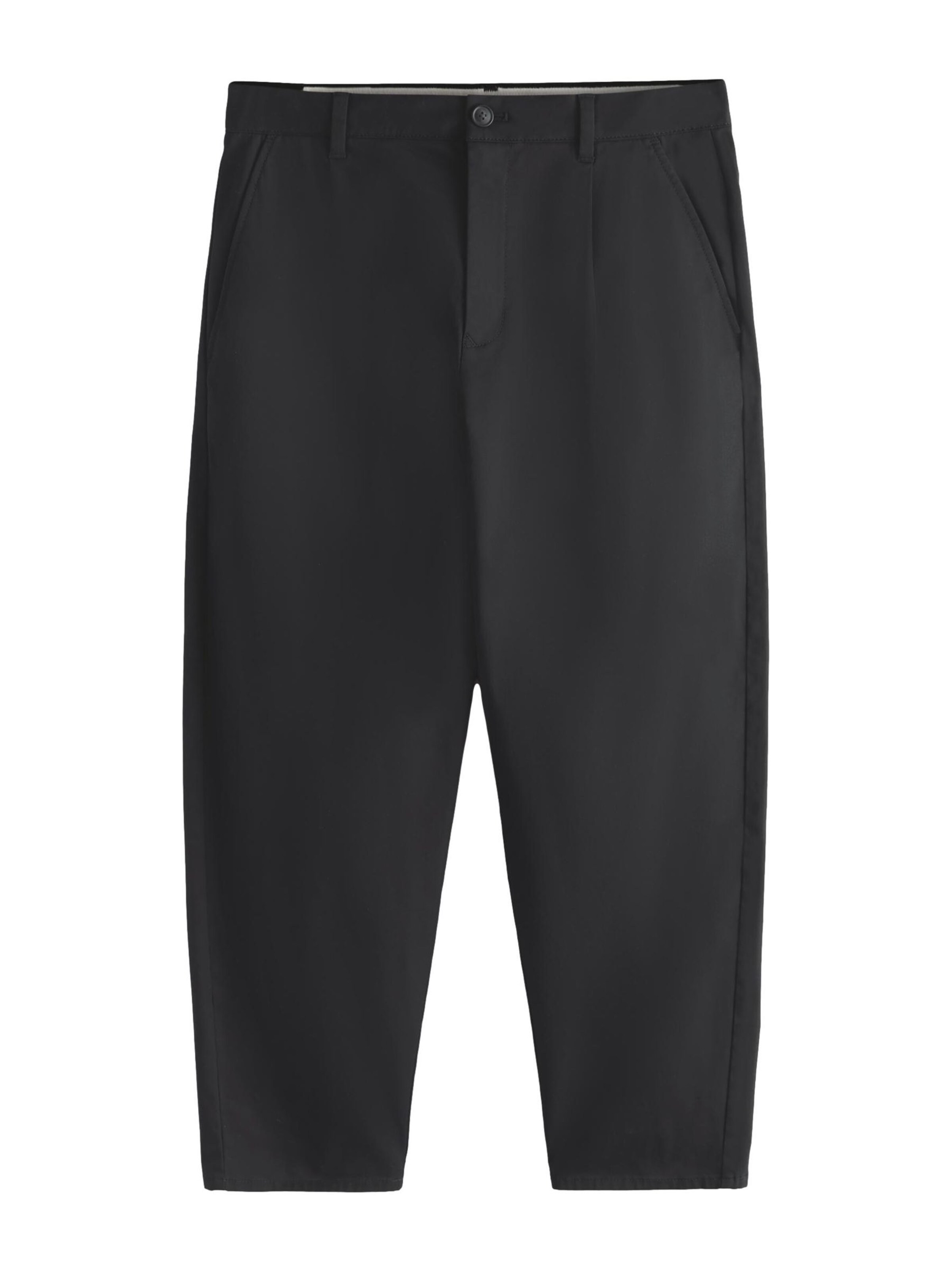 Next Pleat-front trousers in Black: front