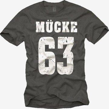 MAKAYA Shirt 'Mücke 63' in Grey: front