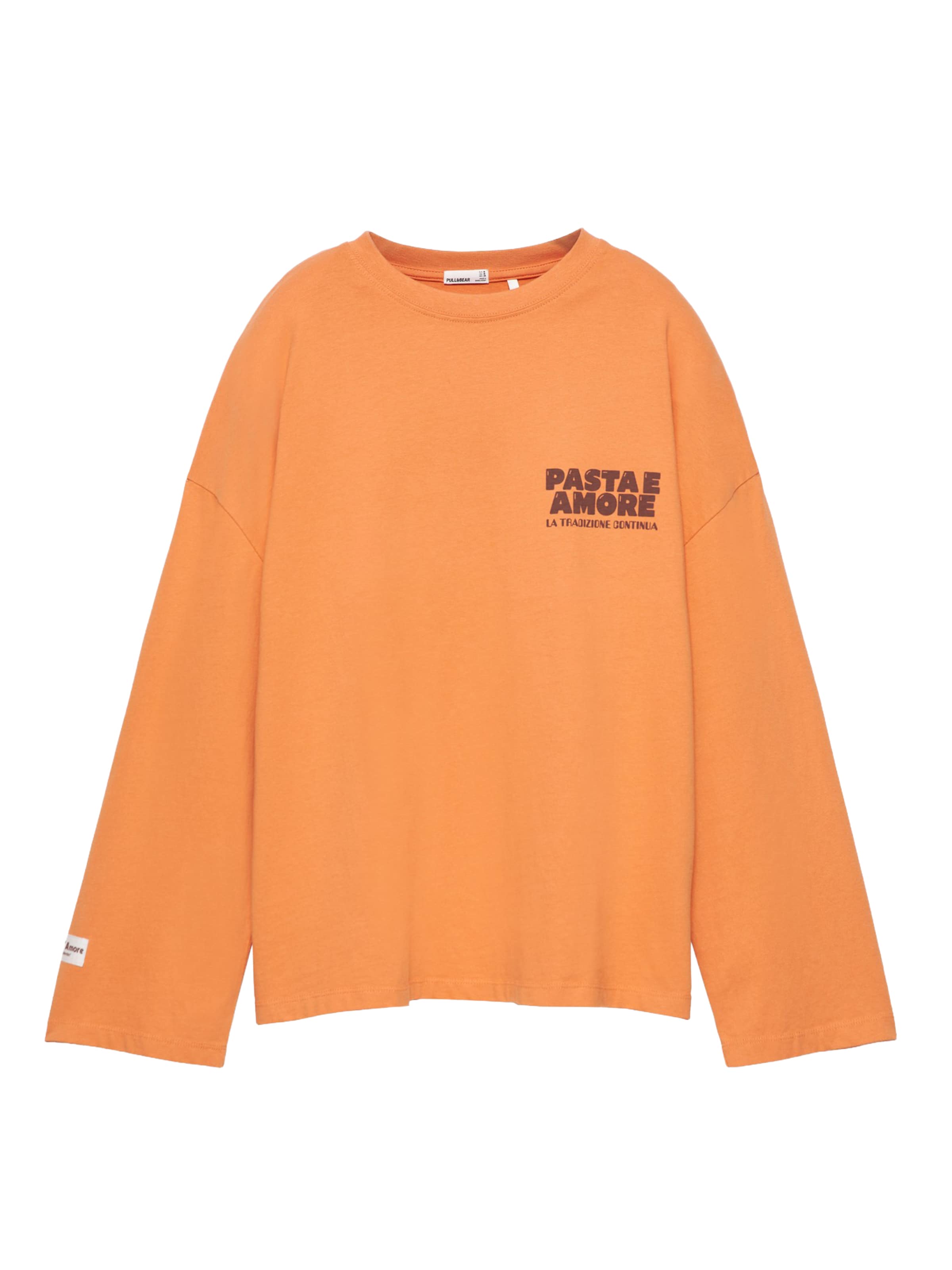 Pull&Bear Majica | oranžna barva: sprednja stran