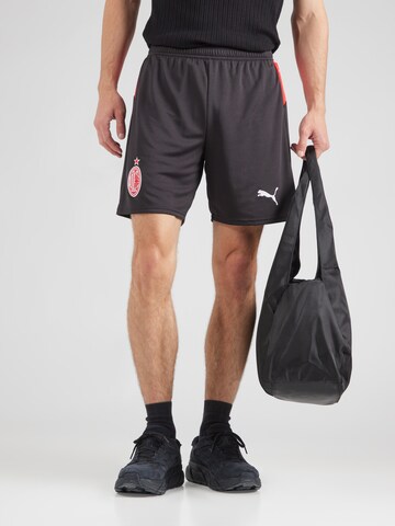 PUMA Regular Sports trousers 'AC Milan 25/26' in Black: front