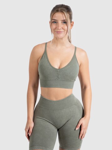 Smilodox Bustier Sport-BH ' Vera ' in Grün: predná strana